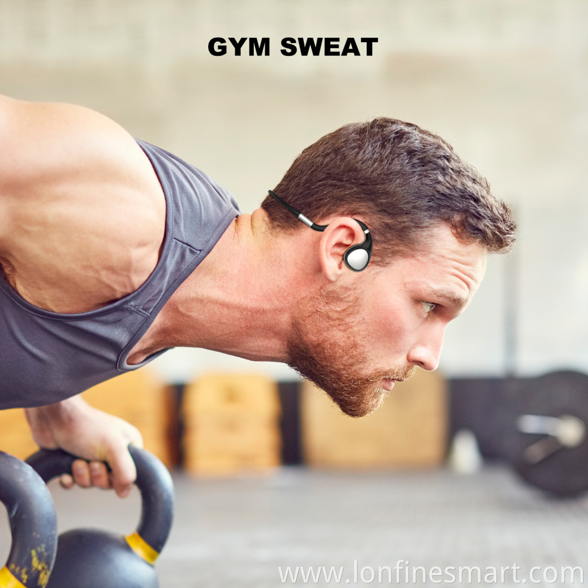 Sweat Proof Bone Conduction Bluetooth Headphones